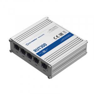 RUT300 Routeur industriel ethernet 4 ports ethernet, 1 port WAN Firewall, VPN et VLAN