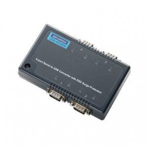 USB-4604BM-AE Serveur de périphériques USB, 4-Port RS-232/422/485 to USB Converter w/Surge