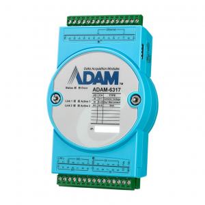 ADAM-6317-A1 Module ADAM Ethernet compatible OPC-UA avec 8 entrées anaologique, 11 entrées digitales et 10 sorties digitales