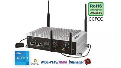 PC fanless industriel Intel Atom E3845 pour vidéosurveillance extérieure IP NVR