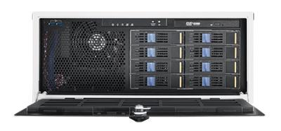 HPC-7484-12ZB Chassis rackable 4U pour carte EATX/ATX/MicroATX avec 8 baies disques hotswap et alimentation 1200W