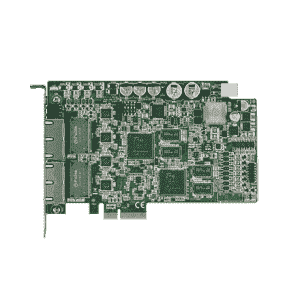 Carte ethernet 4 ports Gigabit POE pour application de vision frame grabber