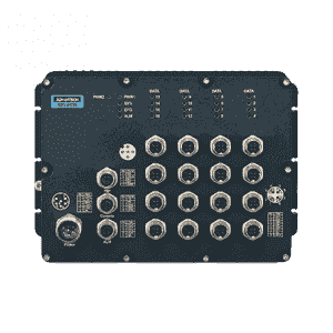 Switch Rail DIN industriel EN50155 16xM12 dont 12 POE HV