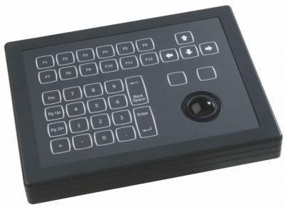 KSTC36S1USB Clavier trackball industriel compact à poser sur table 36 touches IP65 Interface USB