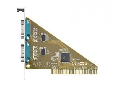 Carte PCI de communication série, 2-port RS-232 -20°C +60°C