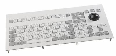 KBMT106F1PS2 Clavier industriel encastrable avec trackball 38mm, 106 touches, IP65, Interface PS/2 format QWERTY