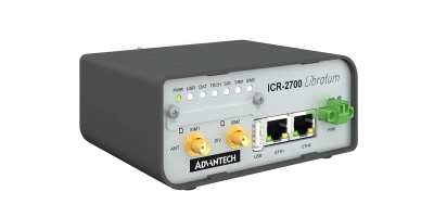 ICR-2734P Routeur 4G/LTE industriel, 2 x LAN, 2x SIM, USB 2.0, boitier en plastique, sans accessoires