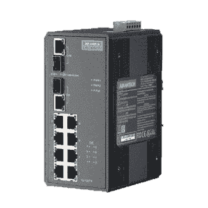 EKI-7629CPI-AE Switch Rail DIN industriel 8 ports POE + 2 Combo 1Gb -40°C +75°C