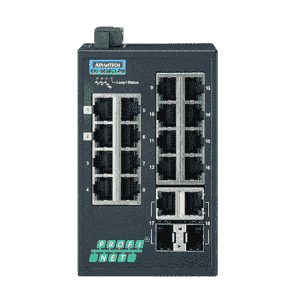 EKI-5626CI-PN-AE Switch Rail DIN industriel PROFINET ProView 16 ports FE + 2 Gb  -40°C 75°C