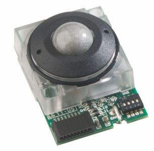 X13-76022D Trackball industrielle laser 13mm de diamètre joint en caoutchouc, combo PS/2 & USB Etanchéité: IP68