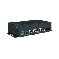 ICR-4401S Routeur réseau ethernet industriel 5x 1Gb/s dont 4 ports PoE PSE+, 1x SFP, 1 x RS232, RS485, CAN BUS et 2× DI, 2× DO