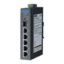Switch ethernet Rail Din 5 ports 10/100/1000Mbps (4 PoE) + 1 SFP  non administrable -40 ~ 75 °C
