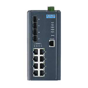EKI-7712G-4F-AE Switch Rail DIN industriel 8 x Gb + 4 x FO Managé