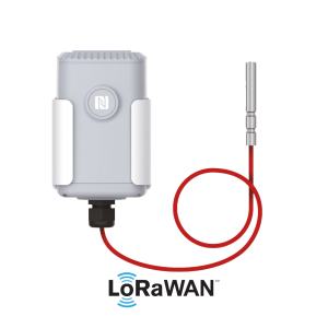 Capteur de température LoRaWAN équipé d'une sonde inox pour groupes froids
