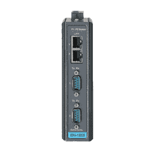 EKI-1222I-BE Passerelle industrielle série ethernet, 2-port passerelle modbus + Température étendue.