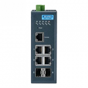 EKI-7706E-2F-AE Switch ethernet industriel 4 ports 10/100Mbps + 2  SFP Administrable