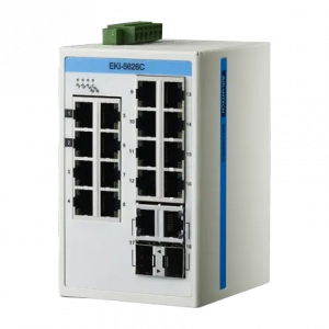 Switch Rail DIN automatisme 16 ports + 2 Gigabit COMBO -40°C +75°C