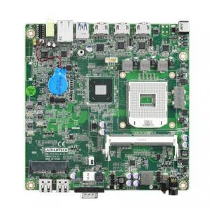 AIMB-201VG-DSA1E Carte mère industrielle, DC 19V miniITX PGA HDMI/mPCIe/Cfast/GbE, RoHS