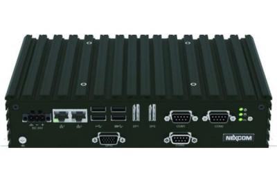 NISE4300 PC Fanless i3/i5 de 6ème génération avec 2 x DP, 2 x LAN, 3 x USB et 3 x séries compatible fixation VESA