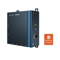 PC Fanless alimenté par PoE compatible Ubuntu / Windows 3 x COM, 2 x LAN (1 x PoE), 8 x GPIO, HDMI, USB3.0, TPM2.0