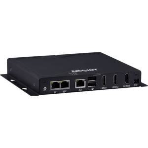NISE 53-E02 PC Fanless compact avec Atom® x6211E, 3 x HDMI, 3 x LAN, 4 x USB, 2 x COM, 1 mini PCIe - 12/24V