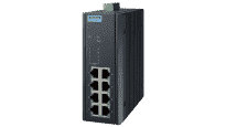 Switch ethernet PoE industriel Gigabit non managé x8 ports RJ45 GbE