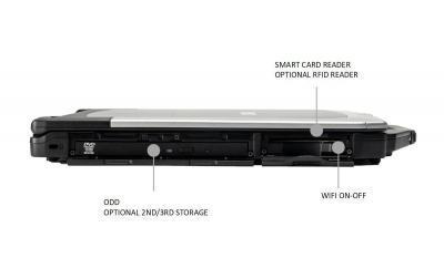 S15AB2 PC Portable semi-durci 15" avec port série RS232, 4xUSB, HDMI, VGA, RJ45