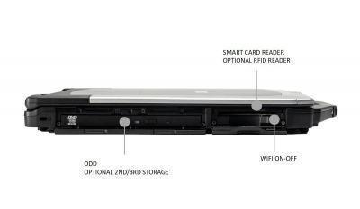 PC Portable semi-durci 15" avec port série RS232, 4xUSB, HDMI, VGA, RJ45