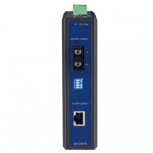 EKI-2541SI-AE Switch industriel, Ethernet to SM fiber media converter (Température étendue)