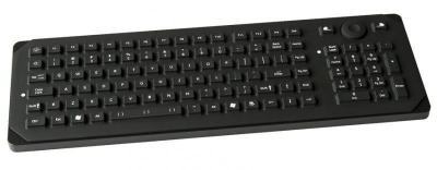 Clavier industriel compact 105 touches avec clavier numérique et souris accrochage VESA IP65  Allemand