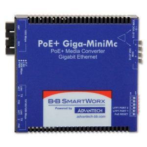 BB-857-11914 Convertisseur fibre optique, PoE+ Giga-MiniMc 2 RJ45