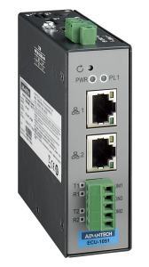ECU-1051 Passerelle industrielle IIoT compatible WISE-EdgeLink x2 LAN & x2 Série Option Sans Fil