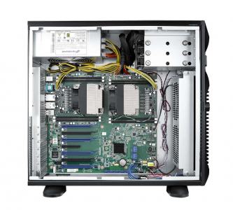 HPC-7000-85ZXE Châssis tour pour serveur industriel, HPC-7000 avec alimentation redondante 850W SPS