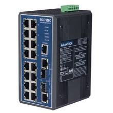 EKI-7656C-AE Switch Rail DIN industriel 16 ports + 2 x Combo 1Gb Managé