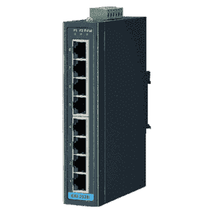 EKI-2528I-AE Switch Rail DIN industriel 8 ports Ethernet 10/100 Mbps température étendue en boîtier métallique et alimentation redondante