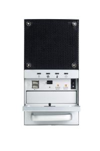IPC-6025BP-35B Tour PC industriel 5U qui peut se combiner avec jusqu'à 4 tours similaires avec alimentation 350W et 2 x baie disque antichoc