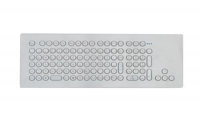 Clavier durci en inox 105 touches montage en panneau