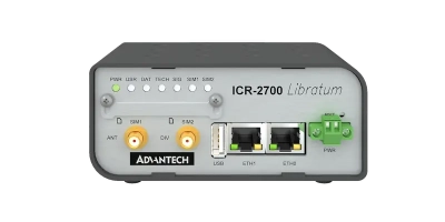 ICR-2734P Routeur 4G/LTE industriel, 2 x LAN, 2x SIM, USB 2.0, boitier en plastique, sans accessoires