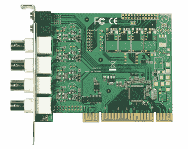 Carte industrielle d'acquisition vidéo, PCI 4ch H.264/MPEG4 SW-Compression Video Card