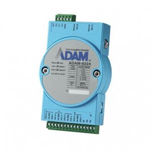 ADAM-6224-B Module adam 4 entrées analogiques et 4 sorties digitales compatible  Modbus TCP avec 2 ports ethernet