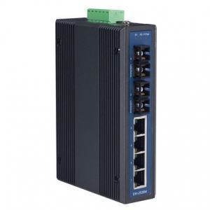 EKI-2526M-AE Switch Rail DIN industriel 4 ports 10/100Mbps + 2 ports Fibres