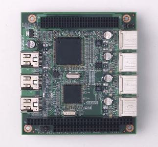 Carte industrielle PC104, USB2.0 and IEEE1394 PC/104+ module, G