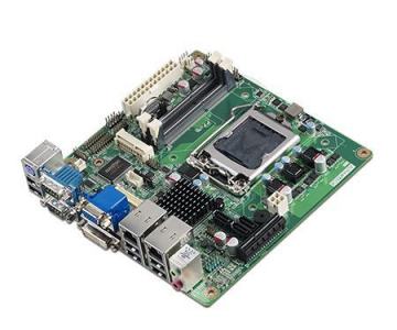 AIMB-281G2-00A1E Carte mère industrielle, SNB H61 MINI ITX w/VGA,LVDS,DVI,2GbE,6COM