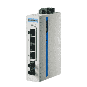 Switch Rail DIN protocole automatisme  4 ports 10/100 Mbps + 1 Fibre MMF