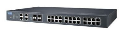 EKI-9628G-4CI-AE Switch rack industriel L3 24 ports Gb + 4 combo Gb Managé -40°C 75°C