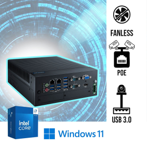 VISION-FANLESS-I7-2025-POE PC fanless vision industrielle avec Intel Core I7