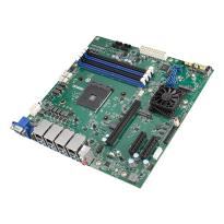 Carte mère microATX AMD AM4 Ryzem avec DP, VGA, HDMI, 2 x LAN, 6 x COM, 2 x M.2, 8 x USB