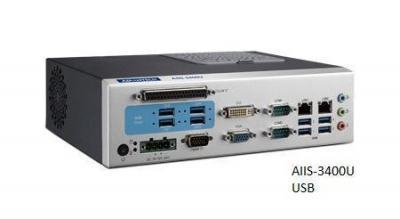 AIIS-3400U-00A1E PC industriel pour application de vision, H110, DDR4, 4+4 USB3.0, 2 LAN, 2 COM, 8 bits DIO