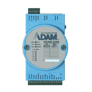 ADAM-6260-AE Module ADAM Entrée/Sortie sur MobusTCP, 6 canaux Relay Output