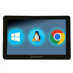 CWSMART-P21 Panel PC 21" VESA 16:9 pour affichage promotionnel et interactif fonctionnant sous Windows 10, Linux et Chrome OS